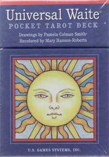 Universal Waite Pocket tarot deck by Smith & Hanson-Roberts                                                             