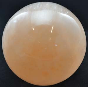 2 " - 3" Orange Selenite crystal ball                                                                                   